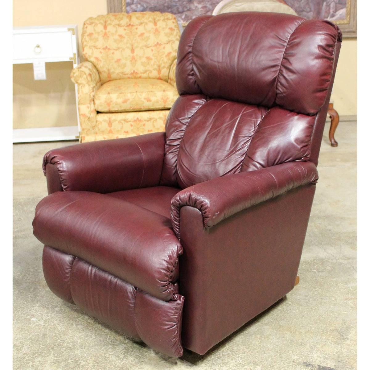 La-Z-Boy Burgundy Leather Recliner