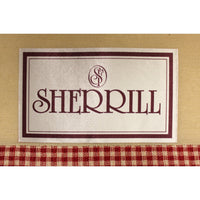 Sherrill Red Gingham Armchair