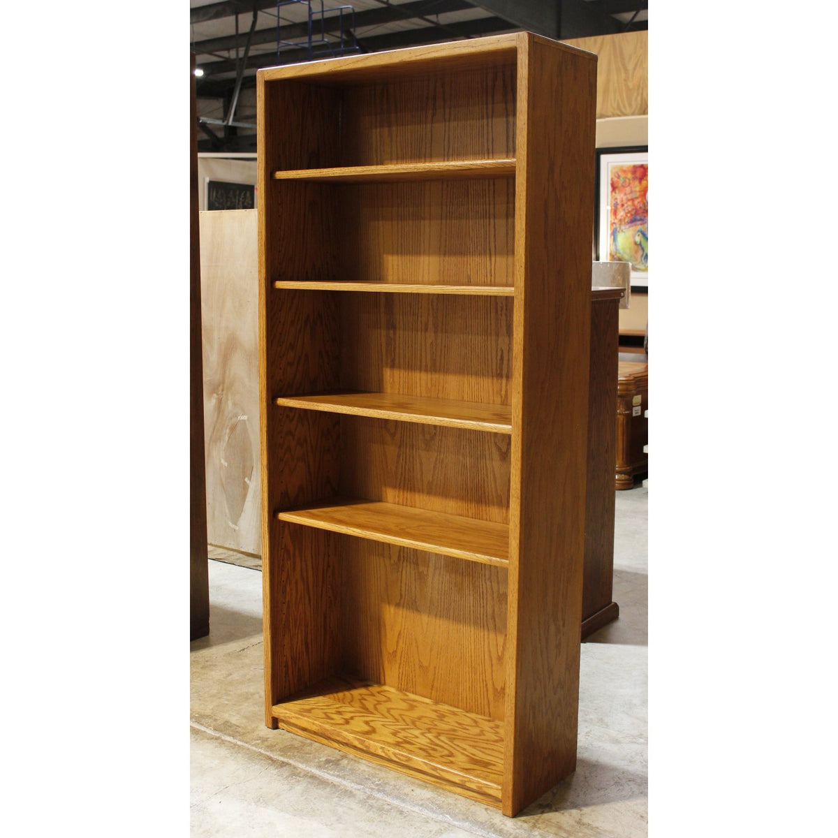 6' Oak Bookcase