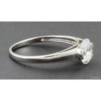 7mm Round Brilliant Cubic Zirconia 14K Gold Ring