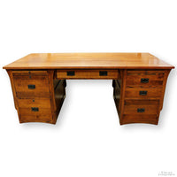 Bentwood Furniture Oak Executive Desk