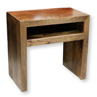 Salvage Wood End Table