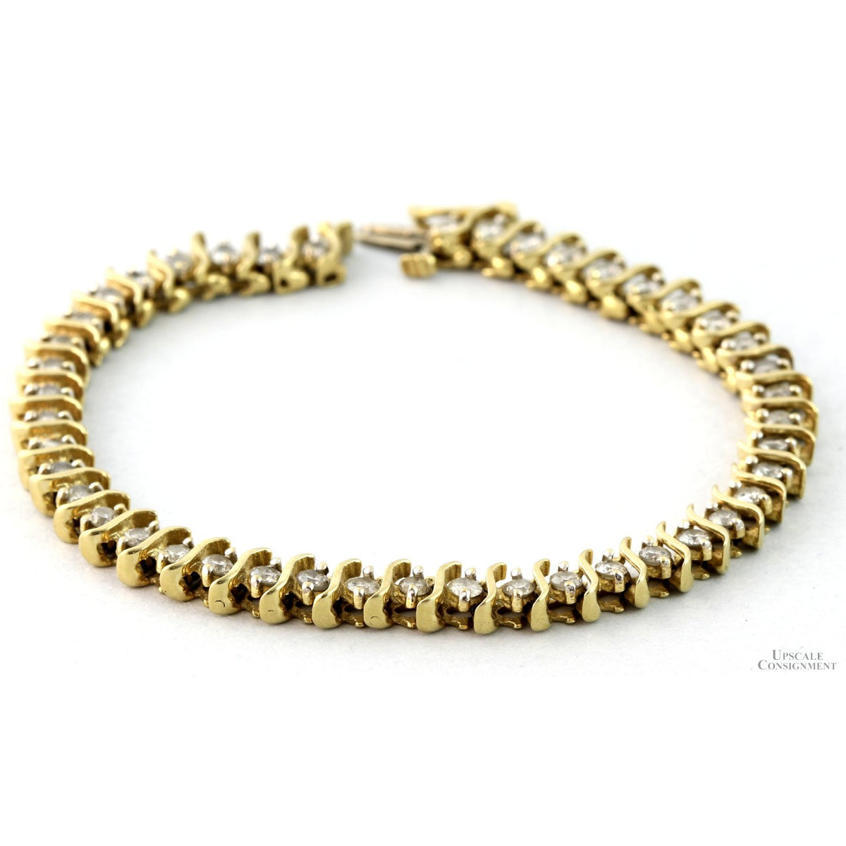 3 ctw Diamond Tennis Bracelet 44 Round Brilliant Diamonds