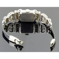 Exquisite 1940s Platinum 3.25ctw Diamond Hamilton Art Deco Watch