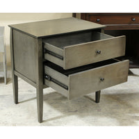 Crate & Barrel 2 Drawer Nightstand
