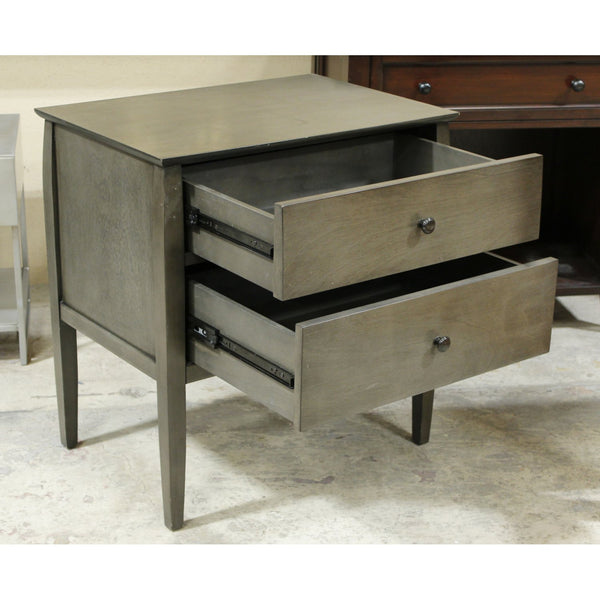 Crate & Barrel 2 Drawer Nightstand