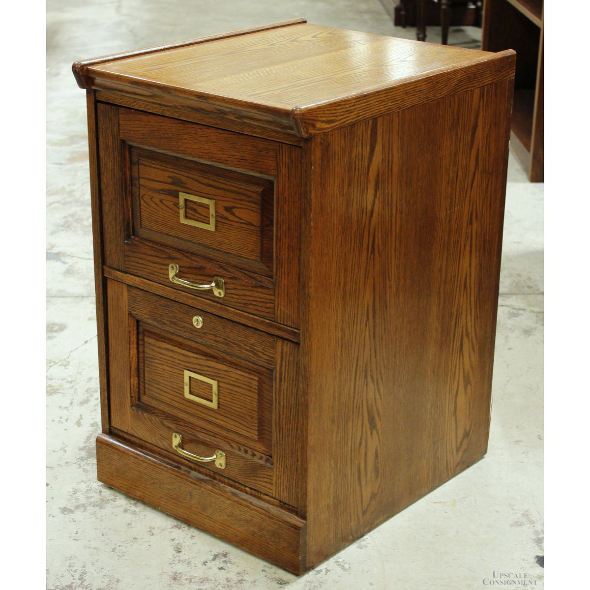 Winners Only Oak 2 Drawer File Cabinet