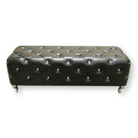 Baxton 'Stella Glam' Tufted Bench w/Gemstones