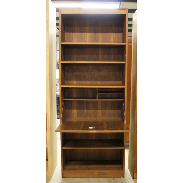 MCM Walnut Bookcase w/Drop Front