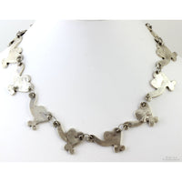 Early 1940s Sterling Silver Inlaid Turquoise Mosaic Set by Beto