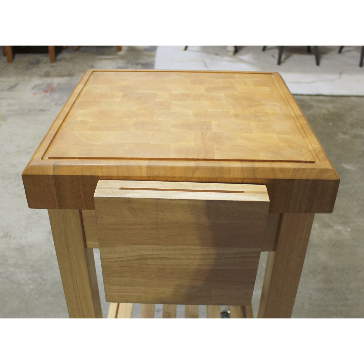 Butcher Block Kitchen Island on Casters