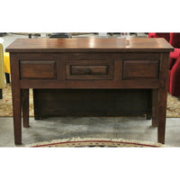 Solid Tropical Wood Console Table