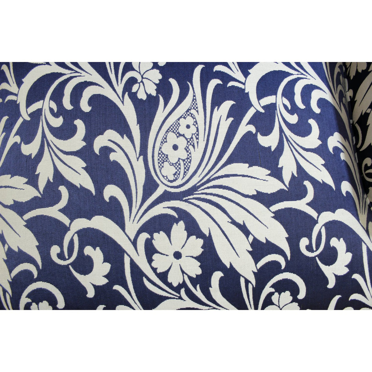Baker Furniture Blue & White Print Loveseat