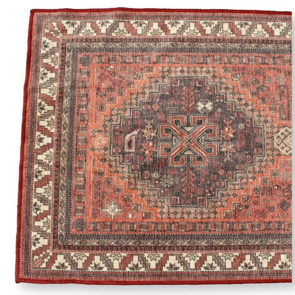 Ruggable 2' 6'' X 6' 10'' Red Runner Rug w/Pad