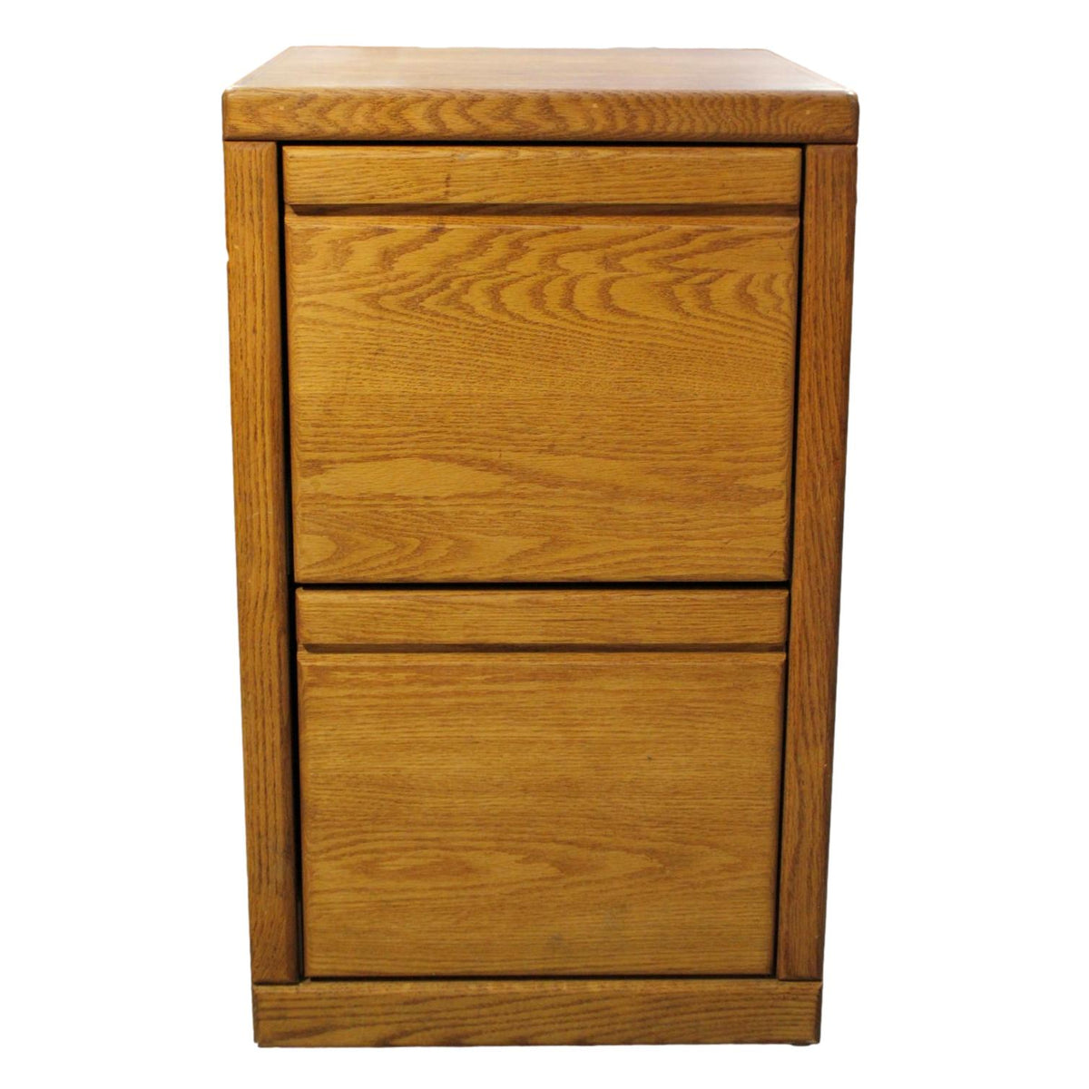 2 Drawer Oak File Cabinet