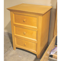 3 Drawer Maple Nightstand