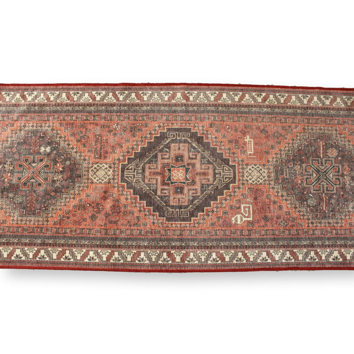 Ruggable 2' 6'' X 6' 10'' Red Runner Rug w/Pad