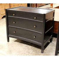 Black 3 Drawer Accent Chest