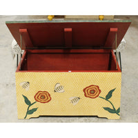 Palecek 'Bee Home' Brightly Painted Blanket Chest