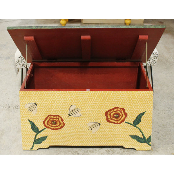 Palecek 'Bee Home' Brightly Painted Blanket Chest