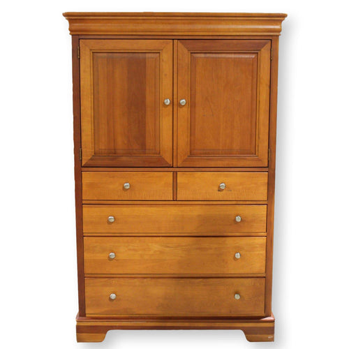 Stanley Furniture Cherry Wardrobe Armoire – Upscale Consignment