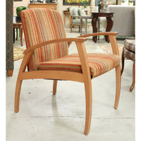 Modern Striped Accent Chair