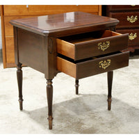 Ethan Allen 2 Drawer Mahogany Nightstand