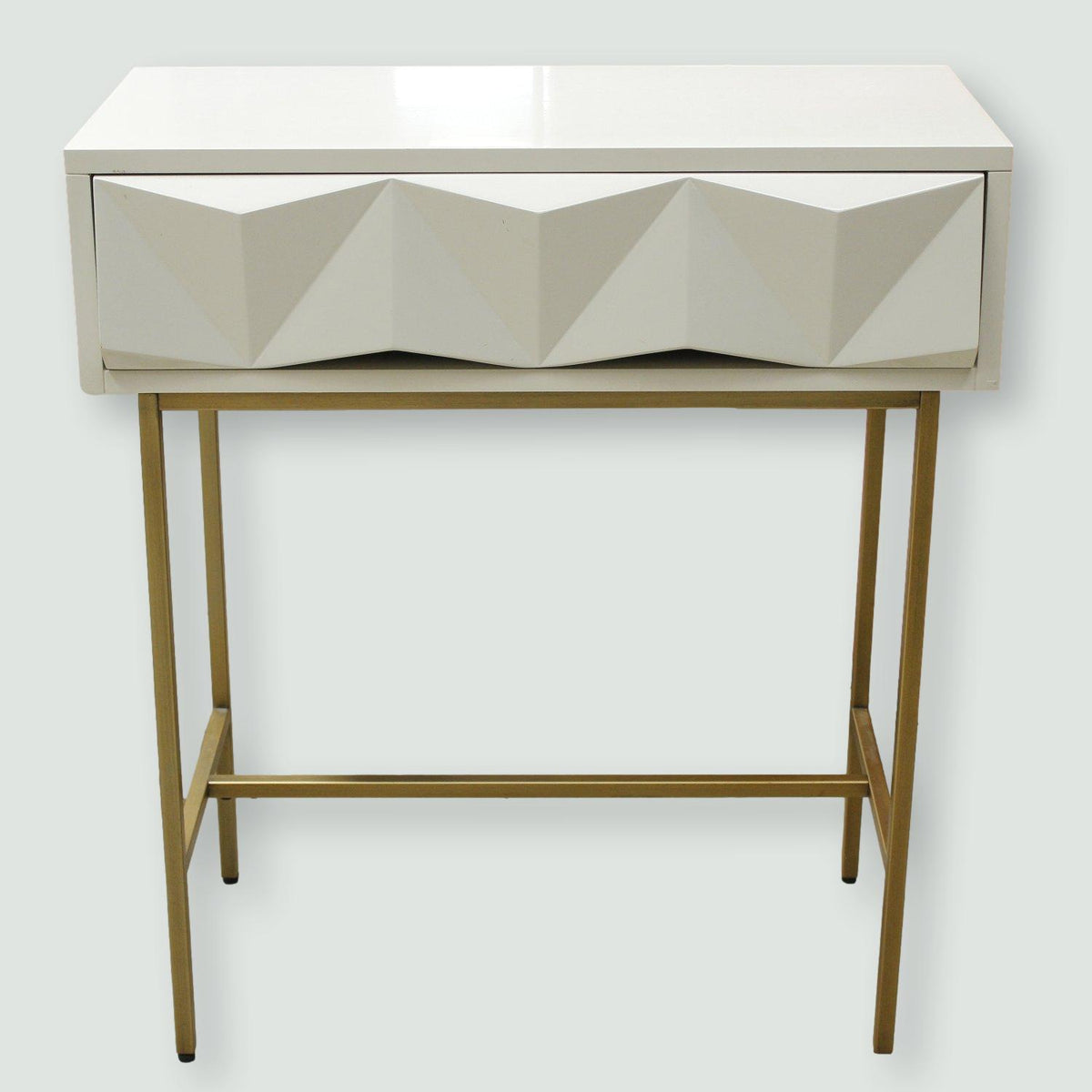 West Elm Sculpted Geo Mini Console Table
