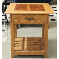 Two-Tone Oak Mission Style End Table