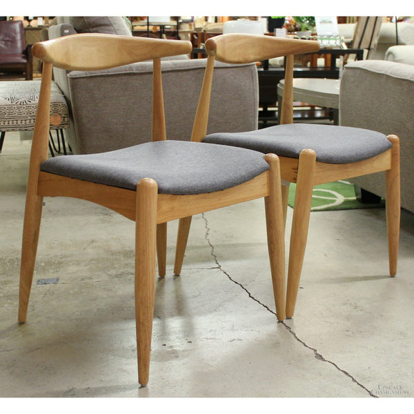Noble House Home Furn. Pair of 'Francie' Curved Back Chairs