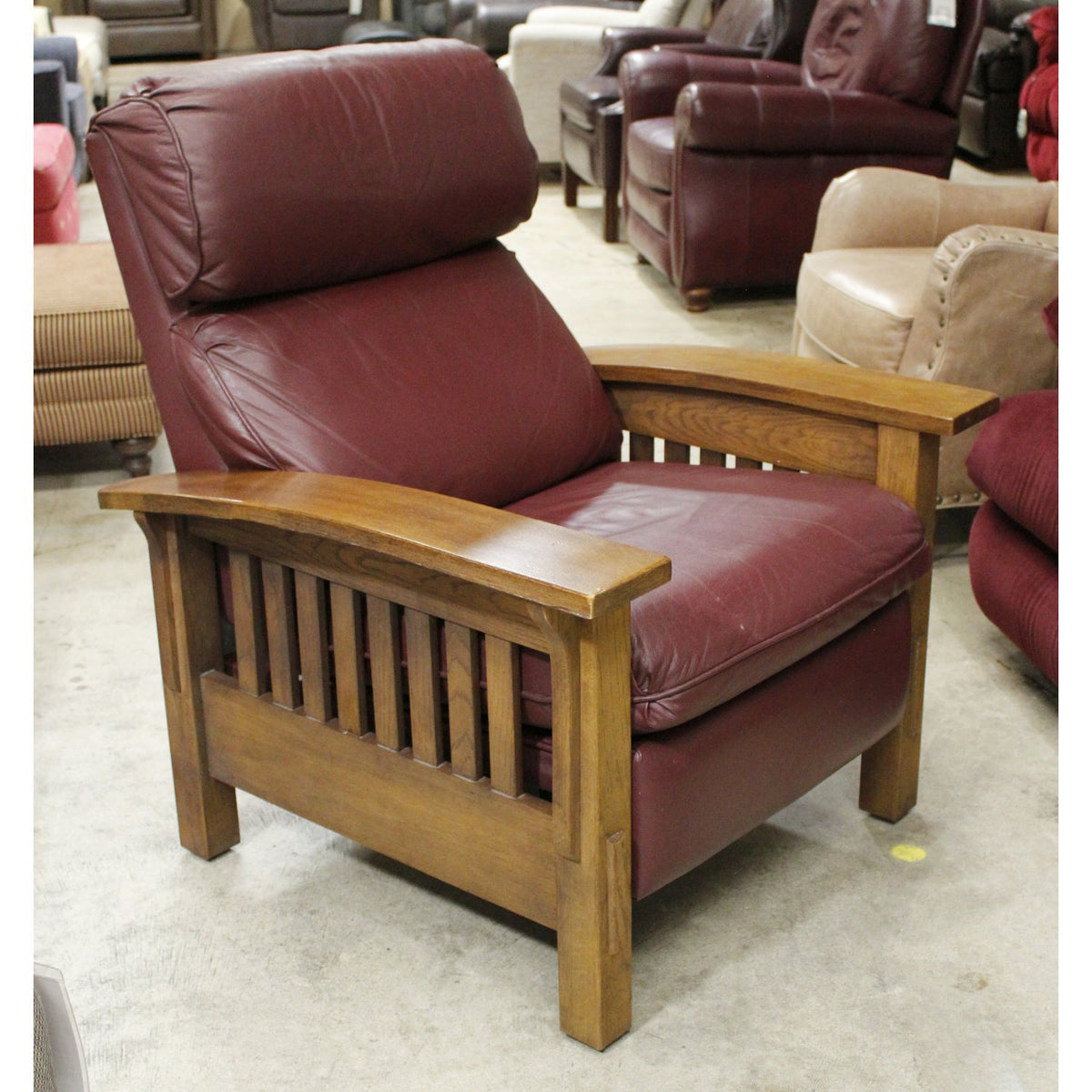 Flexsteel Mission Style Leather Recliner