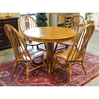 H.W. Hull Oak Dining Table w/4 Chairs
