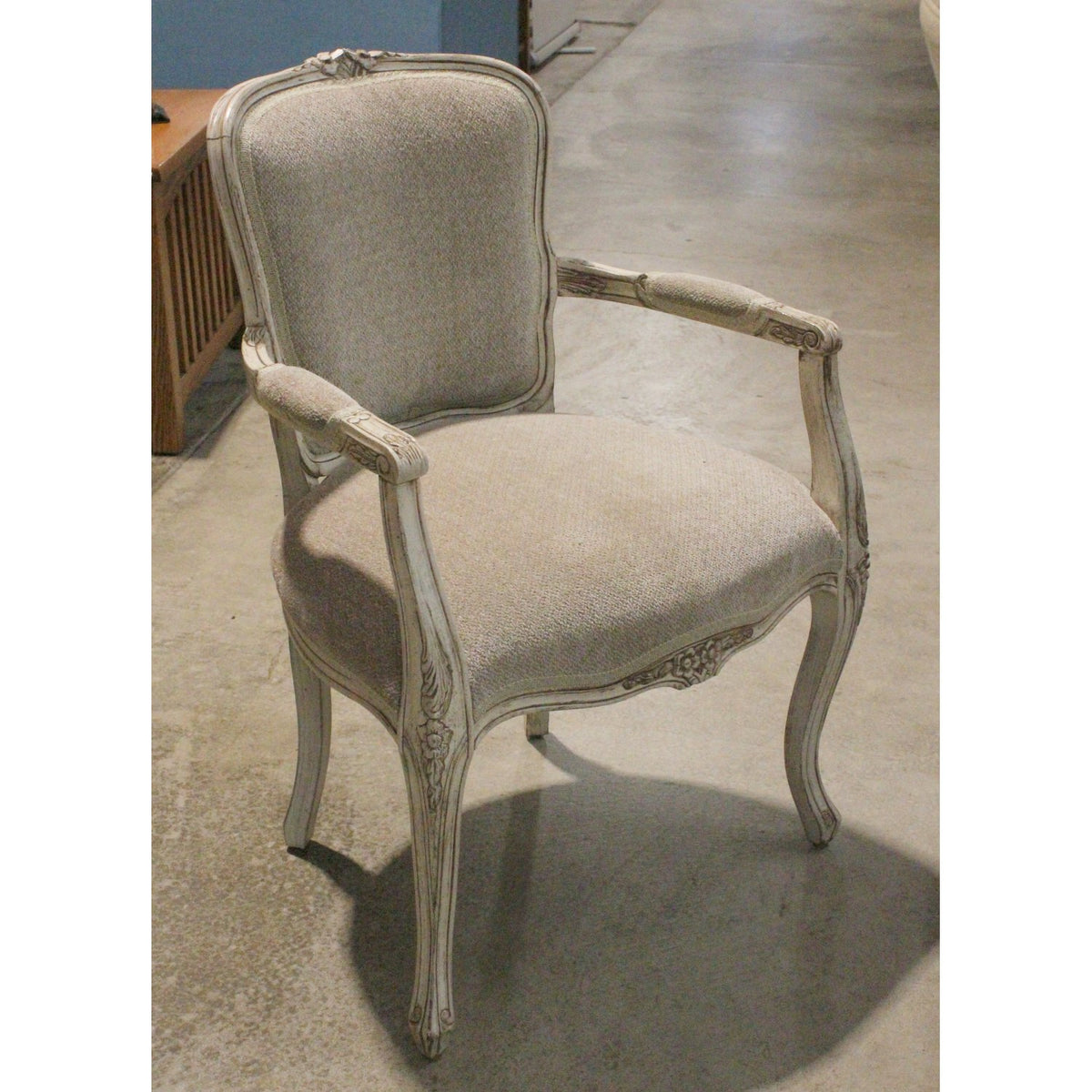 Distressed Accent Arm Chair