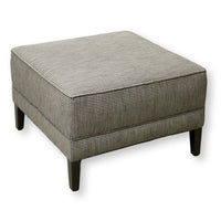 Ethan Allen Houndstooth Ottoman