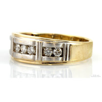 Jared Jewelry .54ctw Diamond 14K Two-Tone Gold Men's Ring