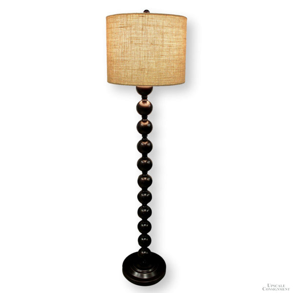 Stacked Bronze Ball Floor Lamp