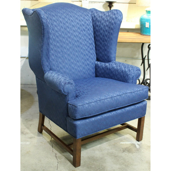 Blue Wingback Chair