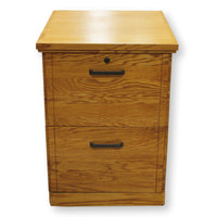 Oak Legal Size 2 Drawer File Cabinet