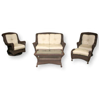 5 Piece Wicker Outdoor Set