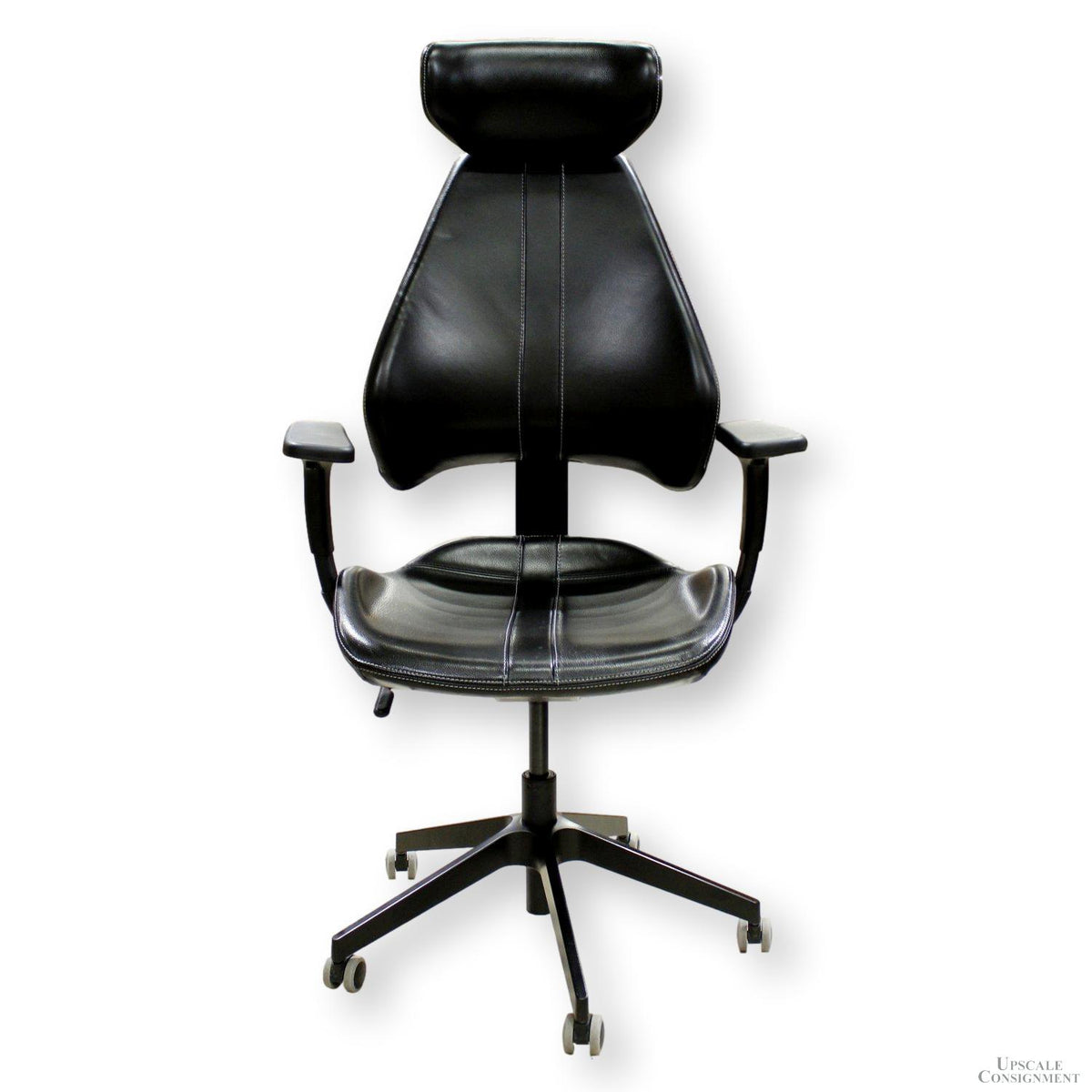 IKEA Black Leather "Gruppsel" Gaming Chair