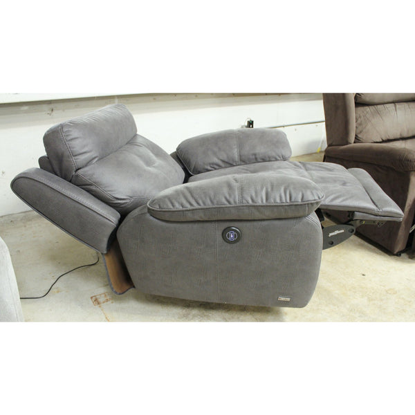 Voilino Dark Gray Power Recliner w/Adj. Headrest