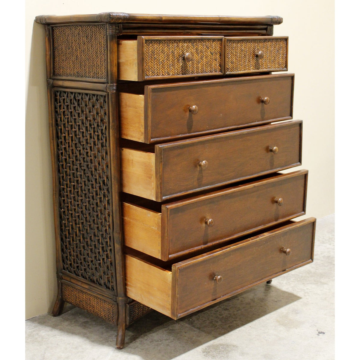 Rattan Chest of Drawers