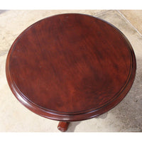 Ashley Round Cherry Accent Table w/Bun feet