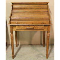 Petite Oak Rolltop Desk