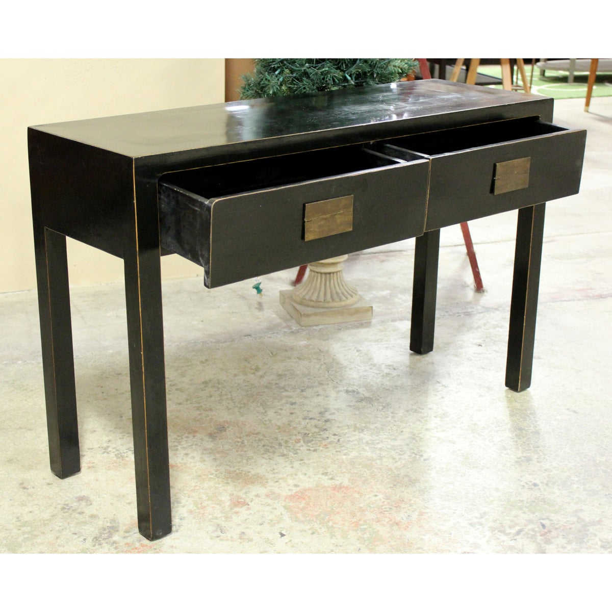 Black Lacquer Console Table