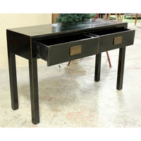 Black Lacquer Console Table