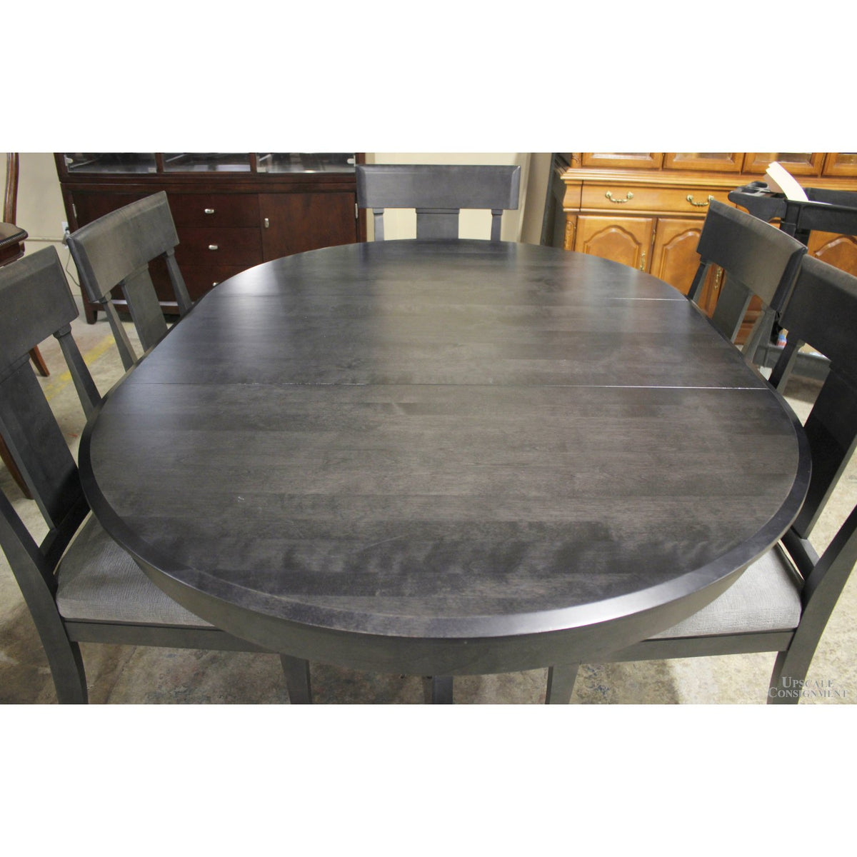 Canadel Charcoal Dining Table w/6 Chairs