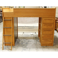 Oak Loft Bunk Bed w/Desk & Chair