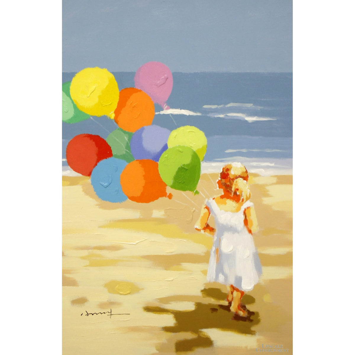 Original Painting Girl w/Balloons