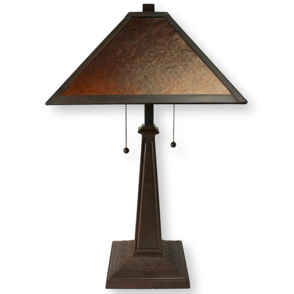 Mission Table Lamp w/Mica Shade